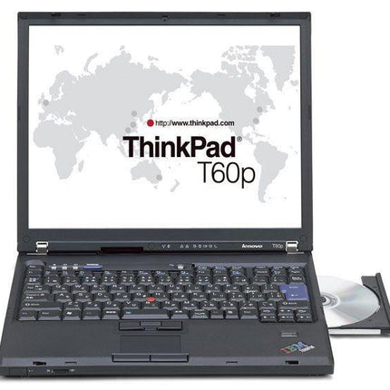 Лаптоп втора употреба Lenovo ThinkPad T60 - CPU Т2400, 4GB RAM, 120GB SSD