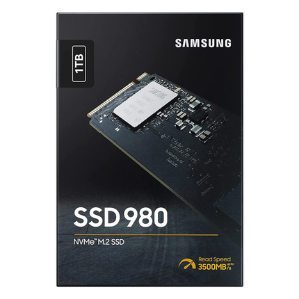 Памет Solid State Drive PCle 3.0 NVMe Samsung 980 - 1000GB, Капацитет: 1000GB Памет за съхранение: Samsung V-NAND 3-bit MLC Размер: 80.15 x 22.15 x 2.38 (мм) Интерфейс: PCIe Gen 3.0 x4, NVMe 1.4 Скорост на четене: до 3500 МB/sec. Скорост на запис: 3000 МB/sec. Гаранция: 5-годишна ограничена гаранция или 400 TBW