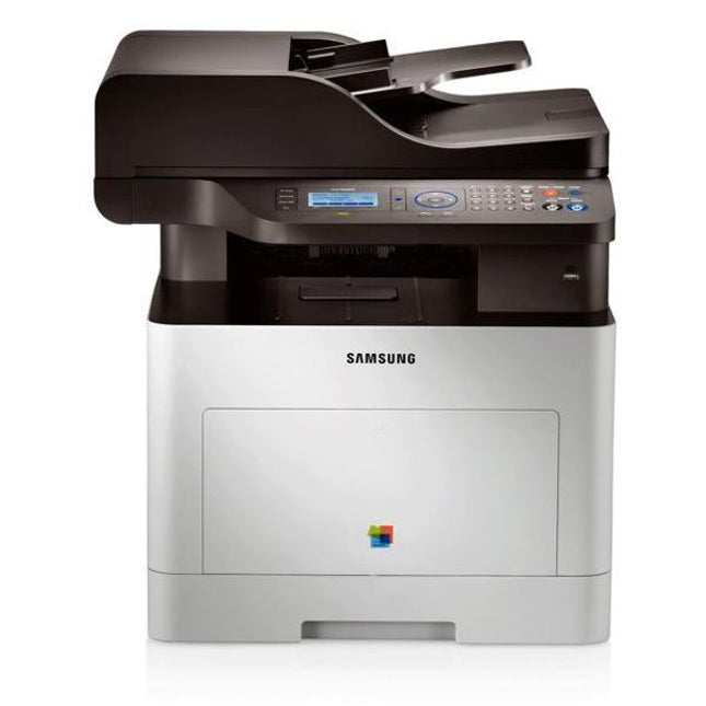 Цветно мултифункционално устройство втора употреба - Samsung CLX-6260FW. Нови тонер касети: ДА  Резолюция: 600x600 dpi  Скорост на печат: 24 страници/минута цветно, 24 страници/минута черно-бяло  Първа страница: след 17 секунди  Резолюция на сканиране: 1200 x 1200 dpi оптично (4800 x 4800 dpi с интерполация)  FAX: 33,600 Kbps,  300 x 300 dpi (черно-бяло), 200 x 200 dpi (Цветно), 8МВ памет  Капацитет тава за хартия: 100 листа  Портове: USB 2.0, LAN 10/100/1000Mbit, IEEE 802. b/g/n Wireless Network, SD Card