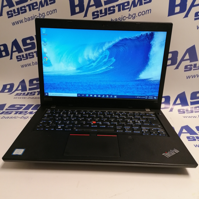 Корпоративни употребявани лаптопи ThinkPad от серия L. Lenovo ThinkPad L480 - CPU i5-8250U, 8GB RAM, 256 GB NVMe, UHD Graphics 620. Лаптоп втора употреба.