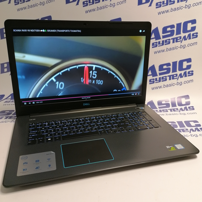 Лаптоп втора употреба Dell G3 17 Gaming Model 3779 - CPU i5-8300H, 8GB RAM, 1000GB + 128GB SSD, NVIDIA GeForce GTX 1050Ti 4GB GDDR5