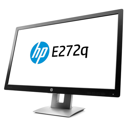 27" Монитор втора употреба HP EliteDisplay E272q- (2560 x 1440, IPS - матрица, VGA, DisplayPort, HDMI)