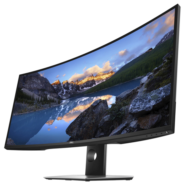 Монитор Dell U3818DW- (3840 x 1600, IPS - матрица, DisplayPort, HDMI, USB-C, разопакована стока) - в оригинален кашон
