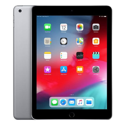 Apple iPad 9.7" A1954 (6th generation) Таблет втора употреба, Процесор: Quad-core 2.34 GHz (2x Hurricane + 2x Zephyr) Чипсет: Apple A10 Fusion (16 nm) РАМ памет: 2 GB RAM памет: 128GB Слот за карта: не Nano-SIM and eSIM: да Видео ускорител: PowerVR Series7XT Plus (six-core graphics) Размер на дисплея: 9.7 inches