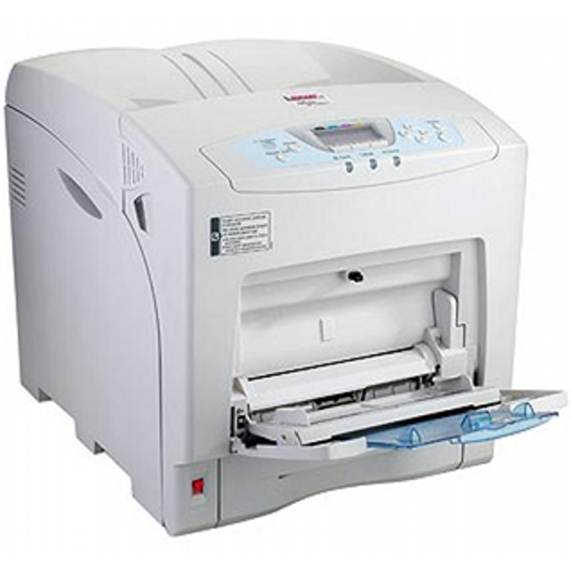 Цветен принтер втора употреба - Ricoh SPC410dn  Резолюция: 600 x 600 dpi (default); 1200 x 600 dpi; 1200 x 1200 dpi  Скорост на печат: 26 страници/минута цветно, 26 страници/минута черно-бяло  Първа страница: след  Color: 15 seconds; Monochrome: 10 seconds  Капацитет тава за хартия: 550 листа  Портове: USB 2.0, LAN 10/100Mbit